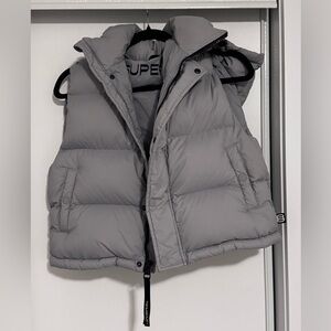 TNA Gray Super Puff Vest